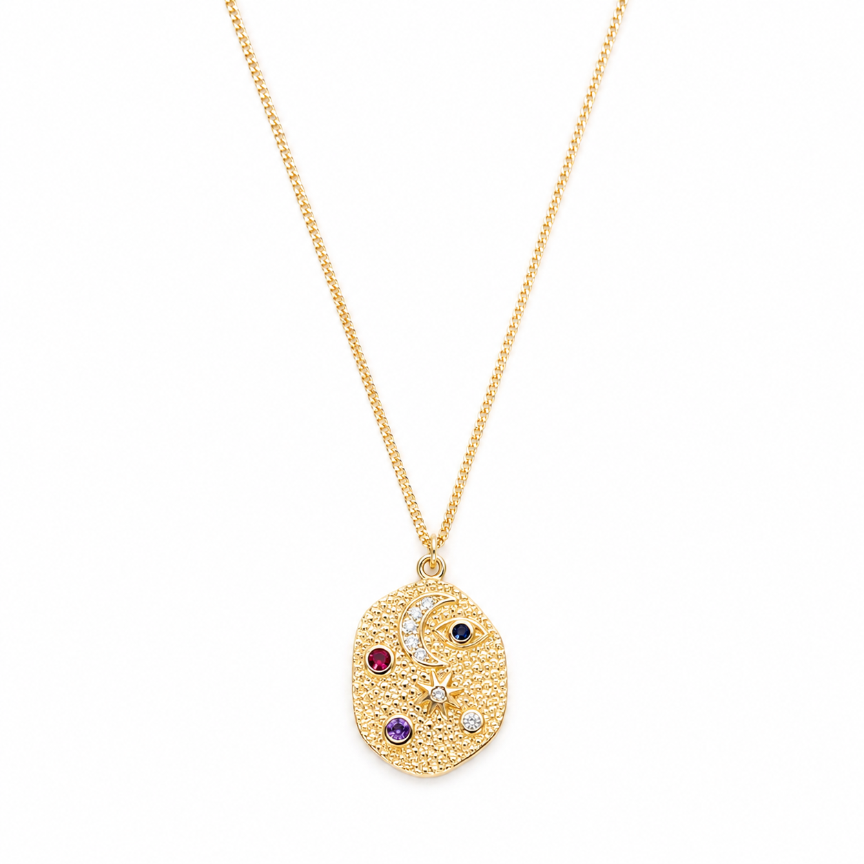 Paved Star Pendant Necklace