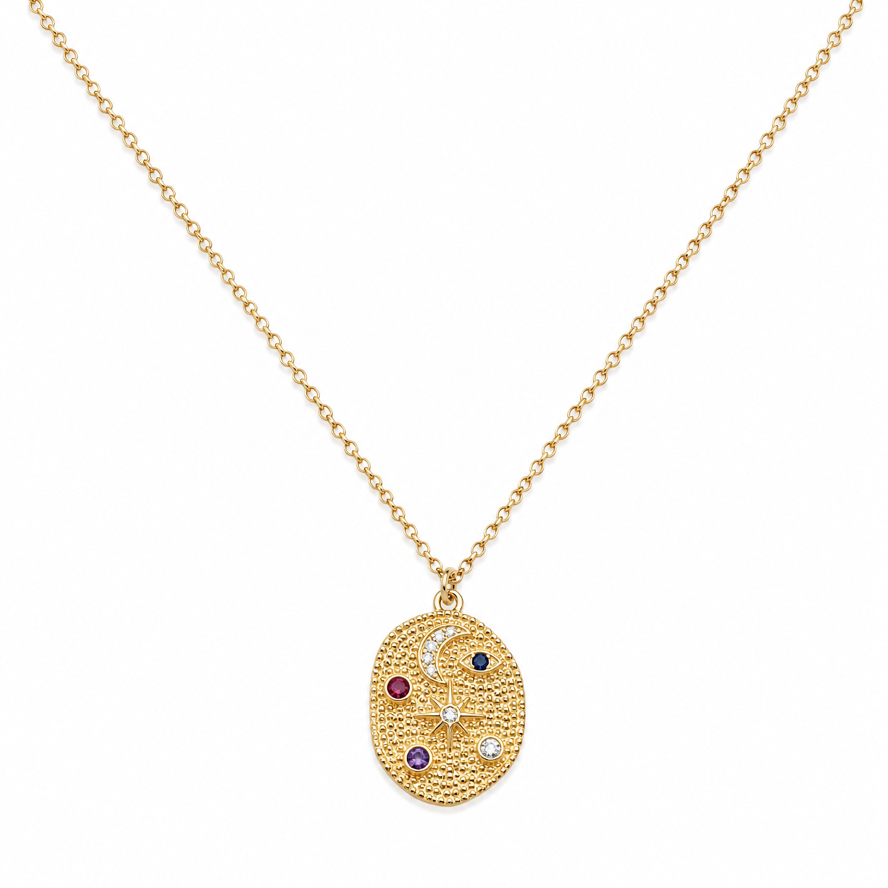 Paved Star Pendant Necklace