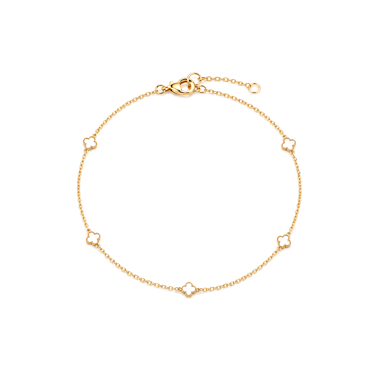 White Clovers Bracelet