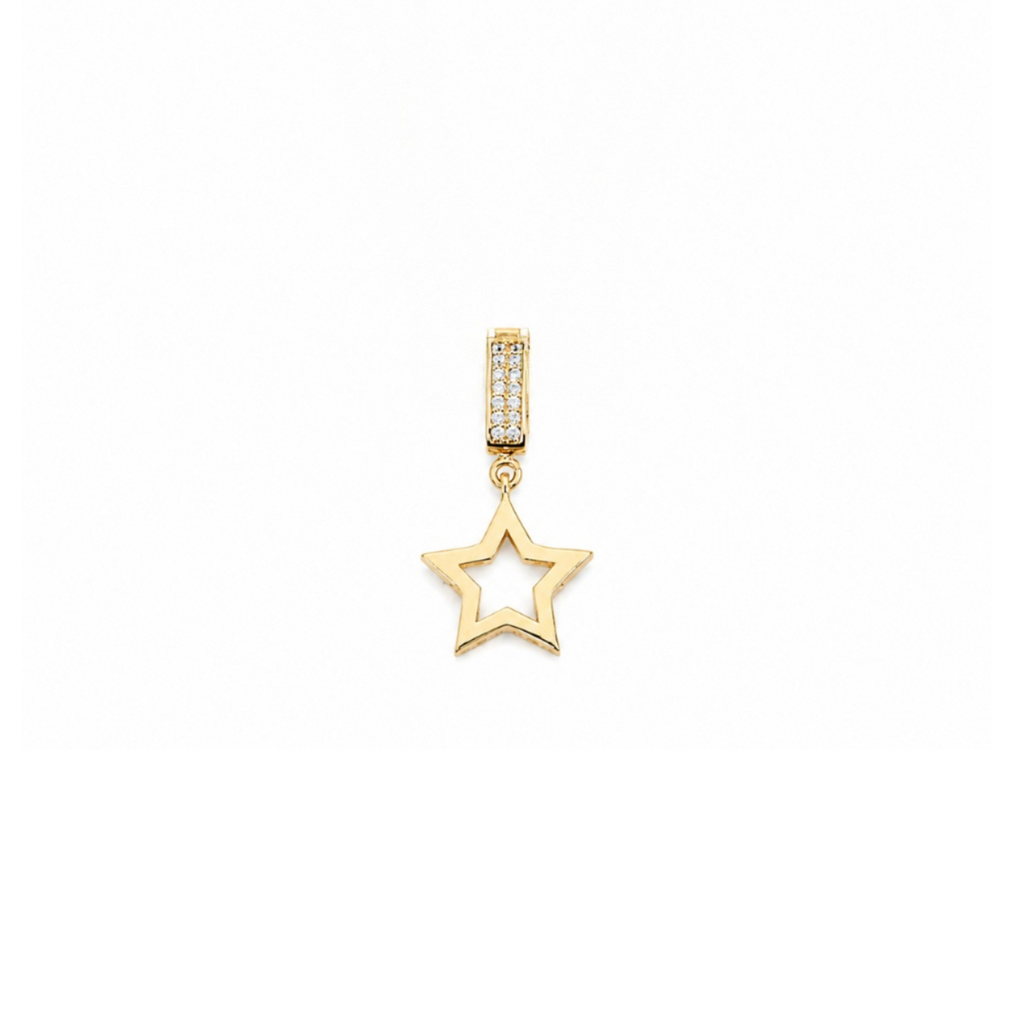 Collier Pendentif Étoile Pavée